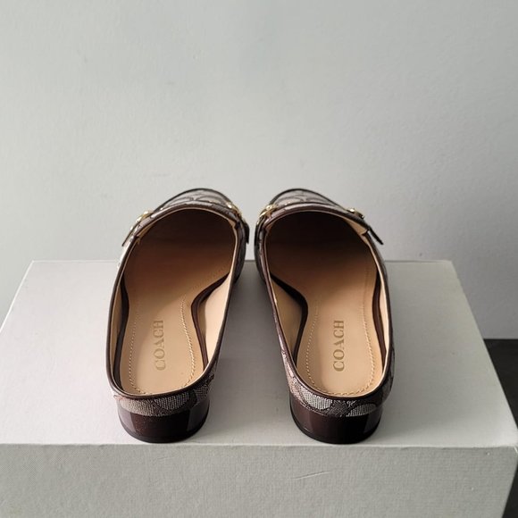 $129 *NEW* COACH Irene Mule Oak/Maple (8.5 & 9.5) - Picture 9 of 12